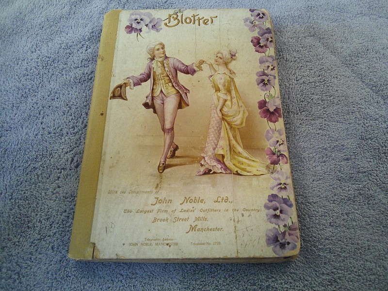 Antique Advertising Blotter Book advertising John Noble, Ltd Ladies Outfitters