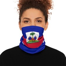 Haiti flag design Neck Gaiter/Bandana | World Cup 2026