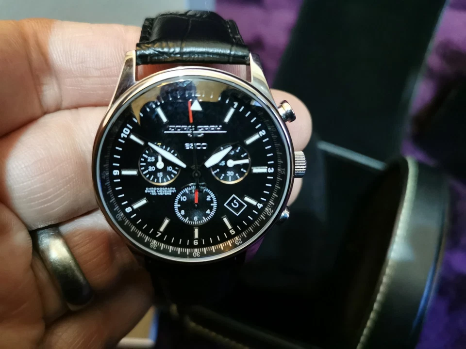 Jorg Gray JG6500 Men's Chronograph Watch President Obama Commemorative Edition - Image 4 of 4