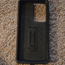 ArmadilloTek Black Rugged Kickstand Hard Plastic Fitted Cell Phone Case