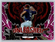 2023 Donruss Jack Leiter #U6 Unleashed Pink Fireworks