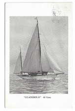 Postcard The Luxury Private Yacht "Gladoris II" Build 1927 Posted 1956