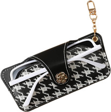 Soft Leather Sunglasses Bag,Travel Sunglass Holder Eyeglass Case Portable Slim S