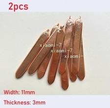 Copper Flat Heat Pipe for Cooling Laptop CPU GPU Heatsink 11x3mm length 50-400mm