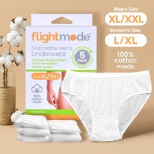 5-20 PCS Travel Women's Man Disposable Cotton Panties  Underwear Travel L-XXL AU