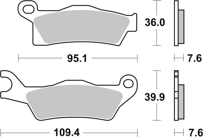 Plaquettes de frein Brembo 07GR26SD métal fritté pour stopper le manque de mordant en cross
