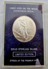 1969 Franklin Mint First Step on the Moon Eyewitness Solid Silver Art Medal