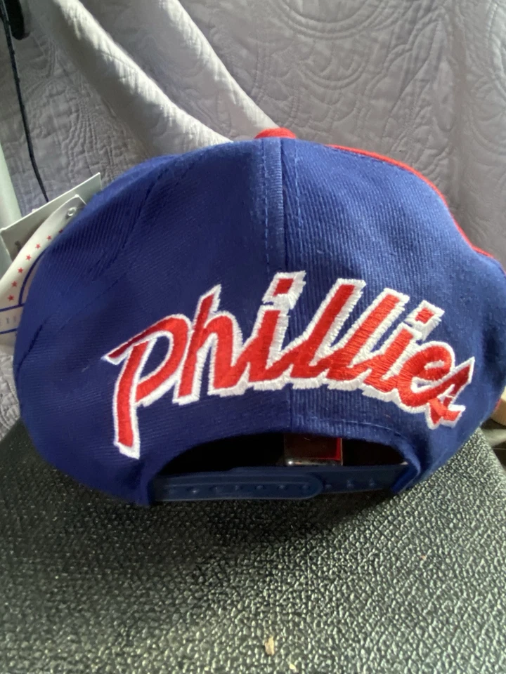 Vintage Philadelphia Phillies Back Script Snapback Hat MLB NWT - Image 2 of 4