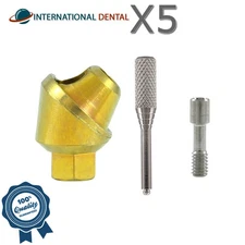 5 Angulated Multi Unit 1.6mm Abutment 45° Dental Int Hex 2.42mm Dentistry