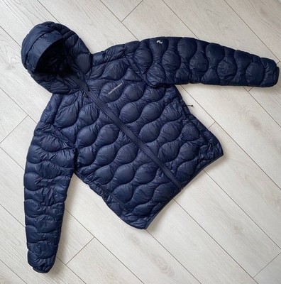 Peak Performance Helium Hooded Down Puffer Men Jacket  Gorpcore Size XXL Blue