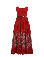 ZIMMERMANN Womens RHIANNON CORSET MIDI DRESS Size 10 US