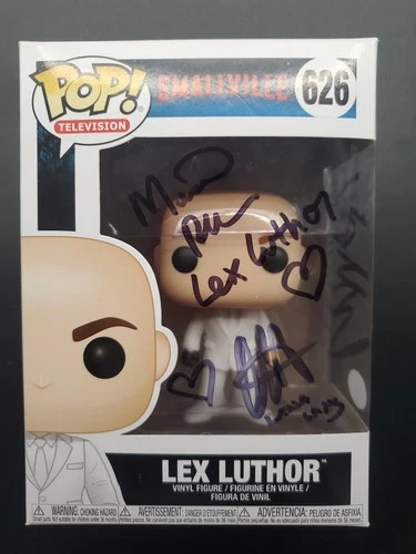 Funko POP! Lex Luthor 626 Signed Michael Rosenbaum Welling Kreuk Smallville JSA