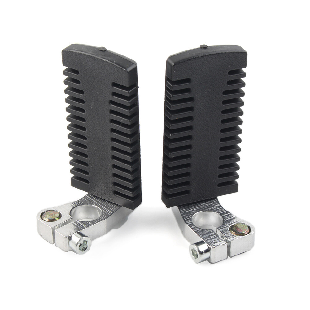 Foot Pegs Rest Pedals w/ Clamps for 43cc 47cc 49cc Pocket Dirt Bike