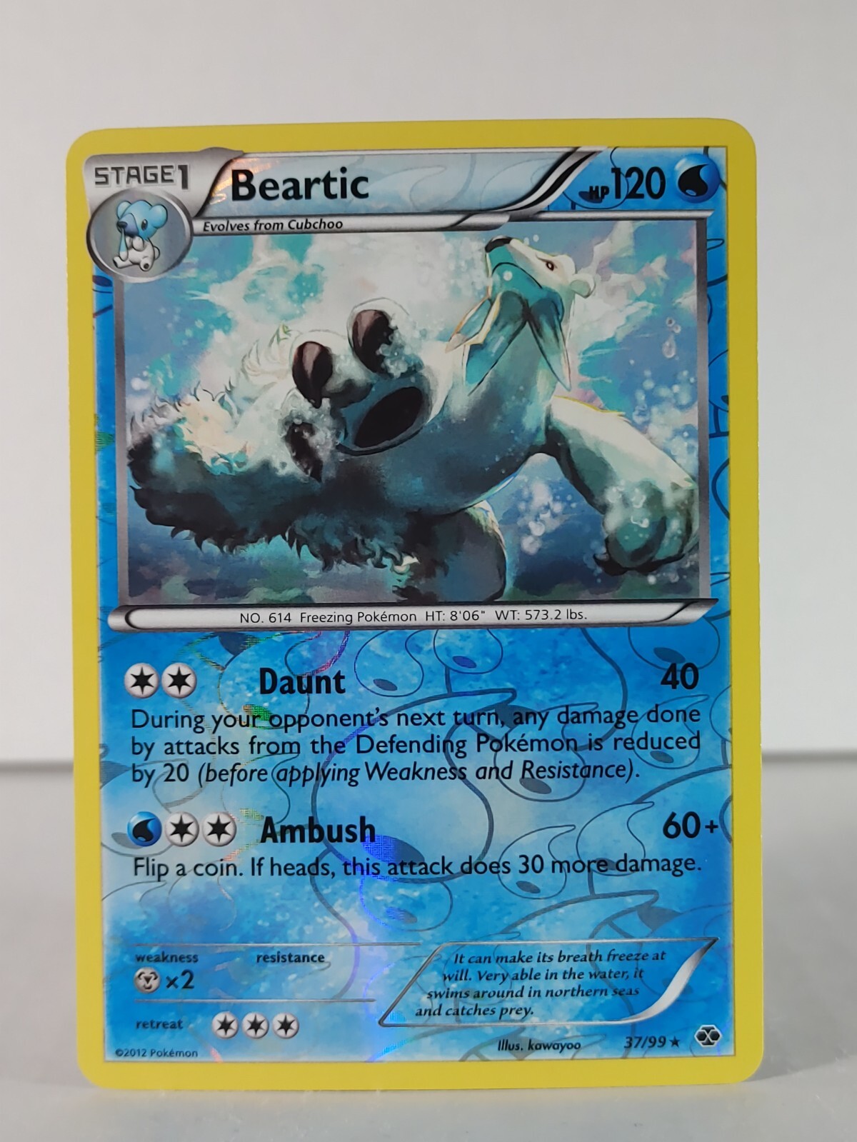 Beartic - BW Next Destinies - 37/99 - Reverse Holo - Rare - S
