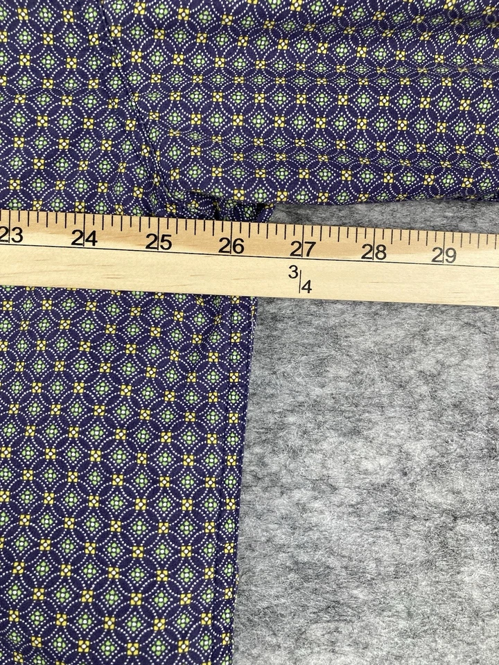 Camisa Cinch Para Hombres XL Estampado Geométrico Púrpura Occidental Manga Larga Con Botones Foto 4 de 4