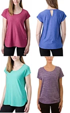 Tuff Athletics Women's Active Yoga Key Hole Tops Variety, Select Size/Color, NWT