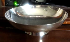 F B ROGERS SILVER CO 1883 SILVER ON COPPER, Footed 7 1/4" BOWL - 507