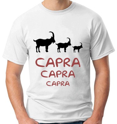 T-Shirt divertente VITTORIO SGARBI - CAPRA CAPRA CAPRA - UOMO e DONNA | eBay