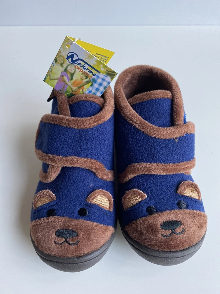 Naturino Express Teramo Bear 运动鞋 海军蓝 棕色 鞋 意大利 学步儿童 6 7 8 — 第 3/4 张图片