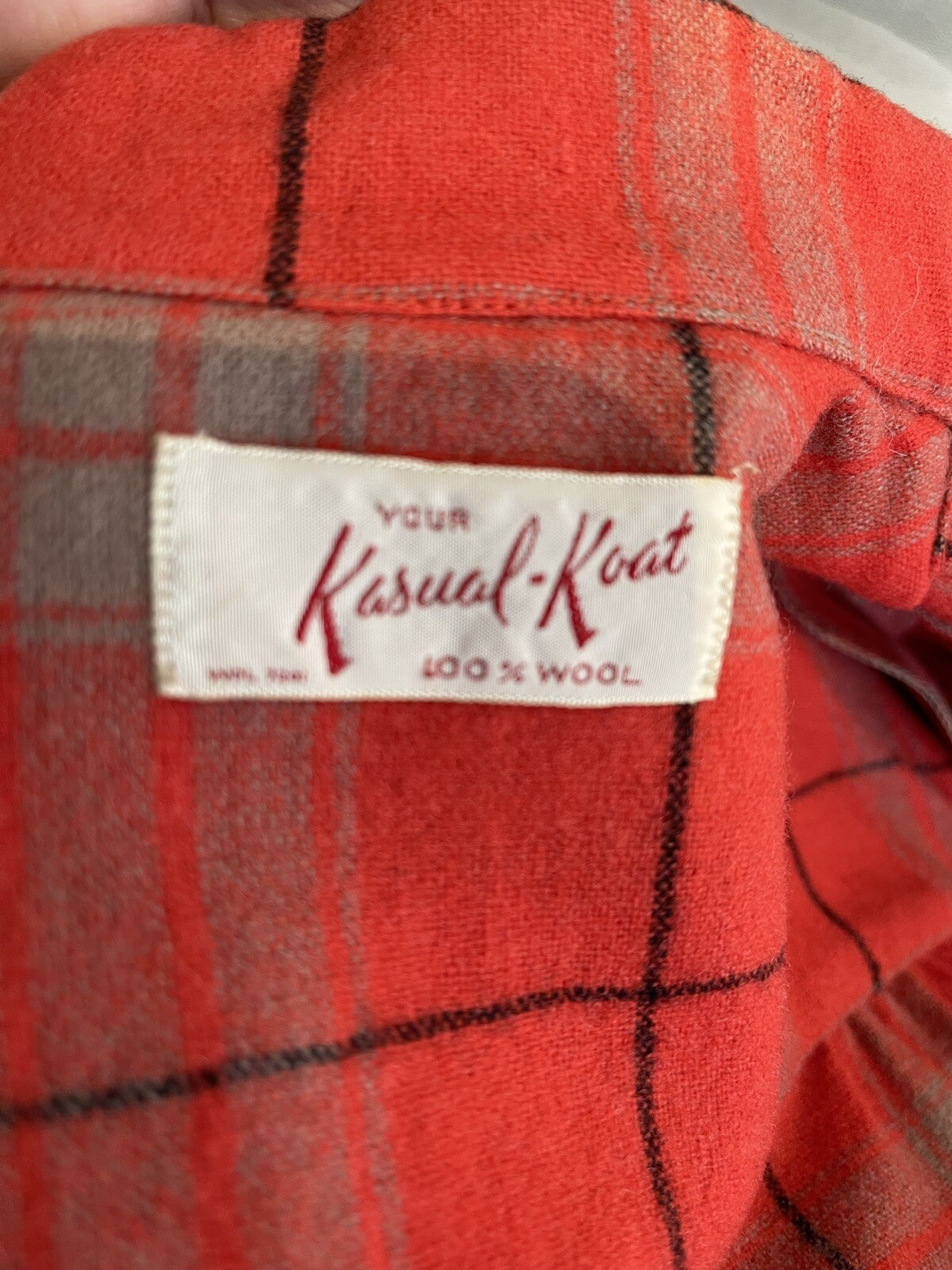 Koat Pattern 1950s 49’ers Kasual Koat Wool plaid Jacket & Skirt VO… - Gem