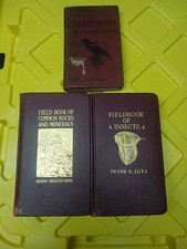 2 livres de terrain Putnam roches et minéraux communs Loomis 1929 insectes Lutz 1929 PLUS