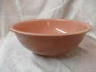 Vintage Pyrex Corning large pink/brown Bowl clear bottom #326