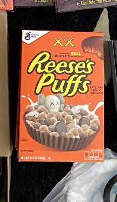 KAWS X Reese s Puffs Cereal Collaboration LIMITED EDITION