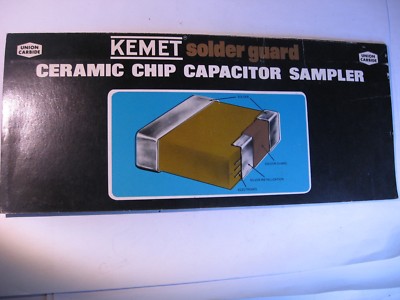 Kemet Chip Capacitor Sample Card Product Guide Trade-Show Swag Used Qty 1