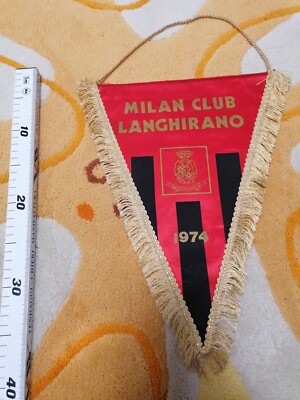 Grand Fanion Vintage AC Milan – Football Italien, Calcio Gagliardetto
