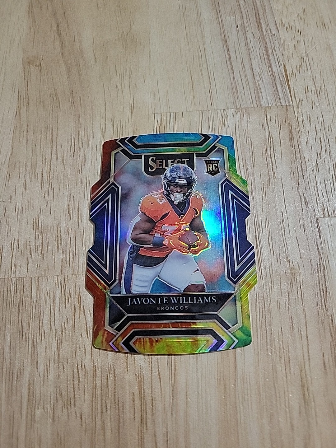 2021 Select JAVONTE WILLIAMS TIE DYE Prizm Die Cut /25 Club Level #257 Broncos
