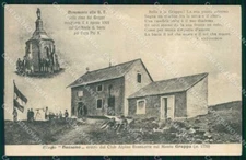 Vicenza Bassano del Grappa Refuge on Monte Grappa Alpine Club postcard RB6192