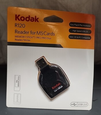 Kodak R120 Reader For MS Cards Mac OS & PC Compatible New Sealed Package