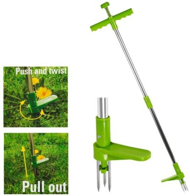 Garten Unkrautzieher Pflanzenentferner Twister Werkzeug Handabzieher Wurzel Twist 3 Krallen