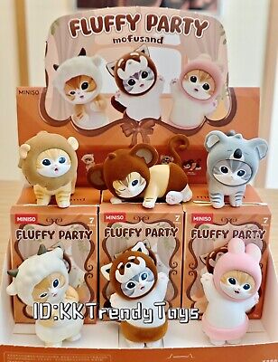 MINISO Mofusand Fluffy Party Series Cat Confirmed Blind Box MINISO Mofusand Fluffy Party Series Cat Confirmed Blind Box