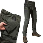 Men's Green Fabric Hunting Fishing Pants Ripstop Trekking Hiking Pas