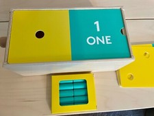 LOVEVERY Wooden Counting Slider Box w/ Wooden Pegs The Free Spirit Kit