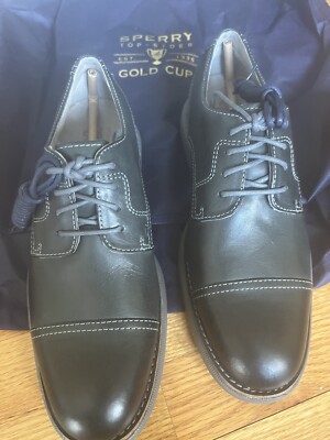Sperry Gold Cup Bellingham Grey Suede Cap Toe Oxford ASV Dress Shoes 10 Sperry gold cup oxford - Gem main image 2