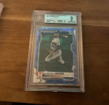 2021 Rookie #80 Cristian Javier Chrome Sapphire Edition RC - BGS 9 / POP