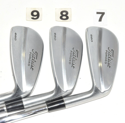 7pcs Titleist 660 Forged 3-4-5-6-7-8-9 RH Golf Iron Set NSPro 950GH S Stiff Club - Picture 13 of 20