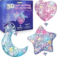 Playbees DIY String Art Kit for Kids Ages 8-12 � Fun Light-Up Arts & Craft