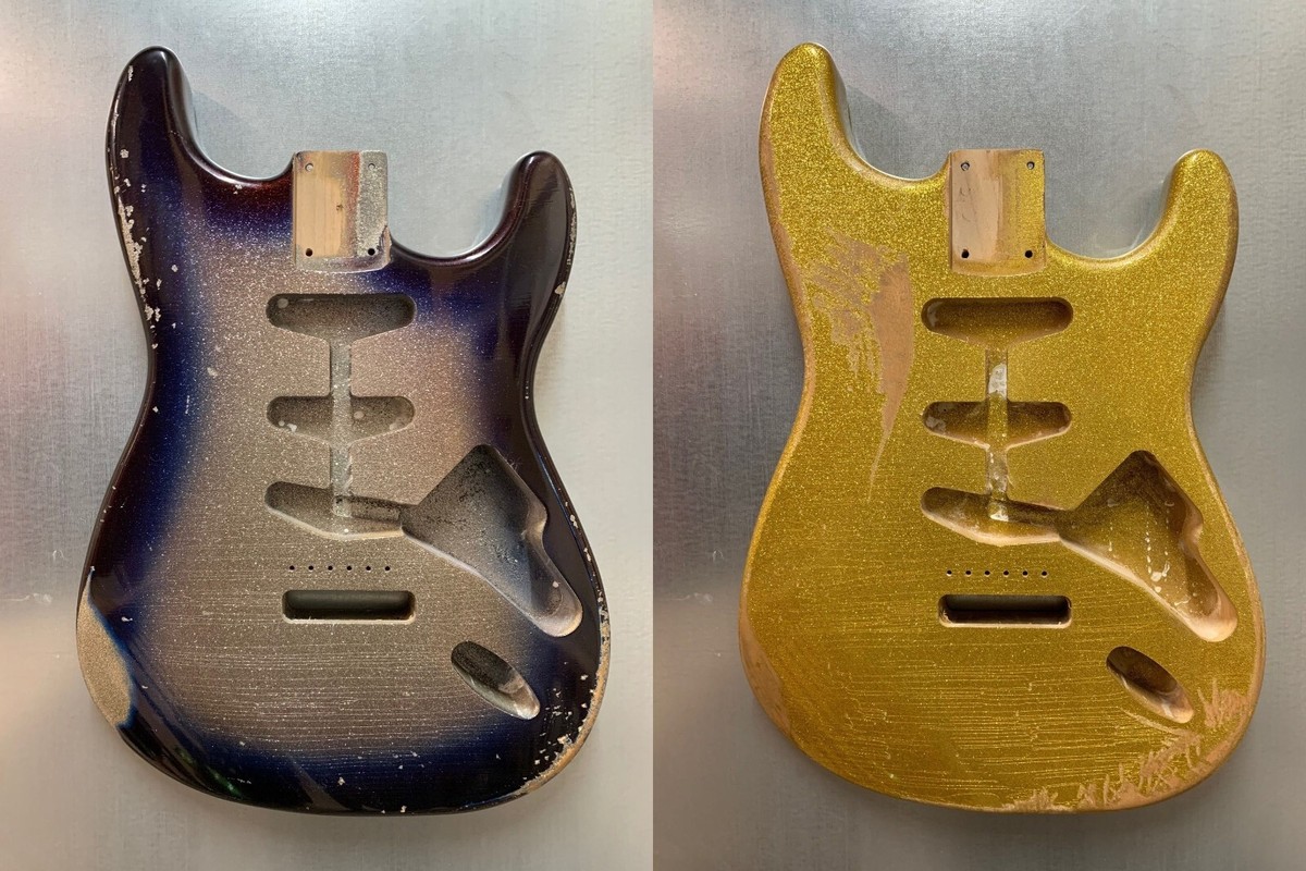 ギター MJT Vintage Aged Nitro Telecaster body MJT Official Custom Order Vintage Aged Nitro Guitar Body