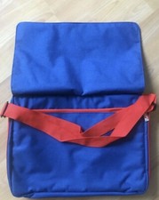 Wundersch&ouml;ne  Blau Rote Tasche von Tesa 40 x 30 cm