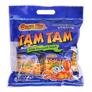 Snek Ku Tam Tam Crab Flavoured Snack 8 Packs X 25g Family Pack 79296901025 Ebay