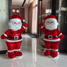 61" Santa Foil Balloon Christmas Party Decor - Self-Sealing Holiday Decoration