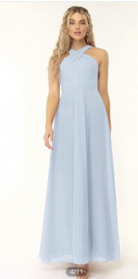 Azazie Dixie Dress in Mist Bridesmaid Dress Size A8 | eBay