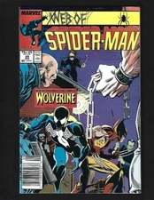 Web of Spider-Man #29 (Newsstand) VF+ Wolverine Rose Hobgoblin Ned Leeds Funeral