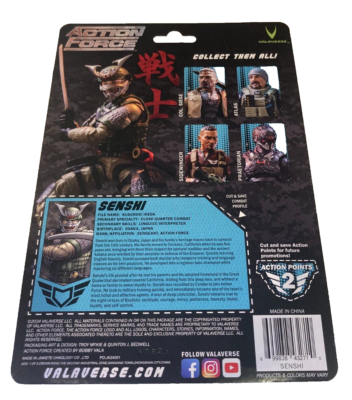 VALAVERSE ACTION FORCE 1:12 SENSHI 05-03 SAMURAI 6” FIGURE SEALED
