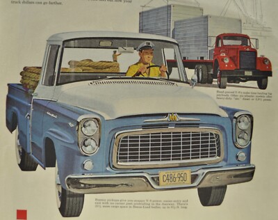 1960 International Pickup B-110 Truck Large Size Print Ad