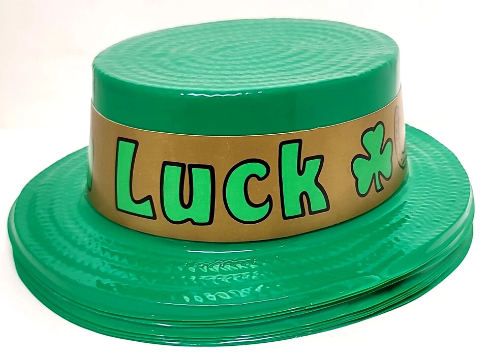 Набор из 8 пластиковых котелков Green St Patrick's Day Lucky Leprechaun - Изображение 2 из 4