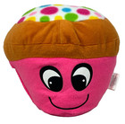 Nanco Plush Stuffed Cupcake Pink Smiley Face